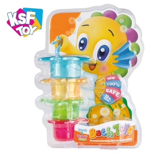 Venta al por mayor educativos plástico mar juguete de baño del bebé de tazas con agujeros - Product Image 6