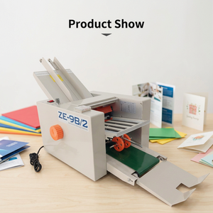 <span class=keywords><strong>Plieuse</strong></span> de papier automatique LTPK Stable Running ZE-9B/2, 80 m/min, largeur de travail 210 mm, pour le traitement manuel des prospectus et des lettres - Product Image 1