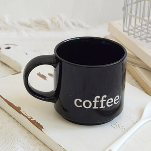 Custom Black Ceramic Mug Speckled Coffee Cup Personalized logo - Product Image 4