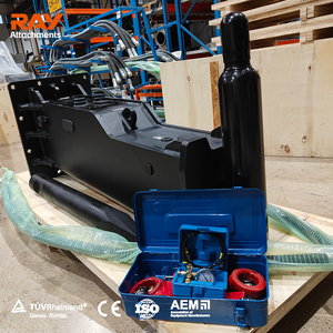 Caja de Cambios Hidráulica de Alta Resistencia RAY ATTACHMENTS RHB125 para Excavadora de 15-18 Toneladas, para Trituración Secundaria en Canteras, Cincel de 125 mm - Product Image 2