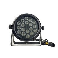 Projecteur LED PAR d'extérieur 18x10W, étanche IP65, RVBW, pour éclairage de scène, DMX512 4 canaux, projecteurs plats, vente chaude