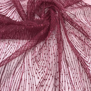 Luxe Haute Qualité <span class=keywords><strong>Chantilly</strong></span> Lilas Étincelle Paillettes <span class=keywords><strong>Poudre</strong></span> Dentelle Tissu Dubaï Fantaisie Motif Maille Tulle Dentelle - Product Image 6