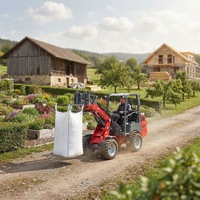 Europäischer Direktvertrieb 1260 Mini-Frontlader mit Dieselmotor Kompaktlader mit Palettengabel Frontlader im Angebot