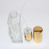 Flacons de parfum en verre de haute qualité de 10 ml, atomiseurs ronds et carrés transparents, rechargeables