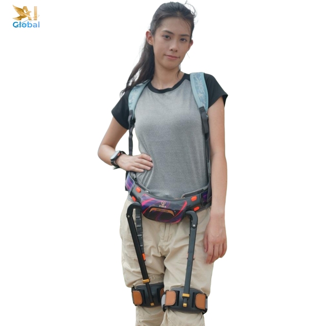 Robotic Lower Limb Exoskeleton Walker for Assisted Walking Knee Hip Rehabilitation Lightweight Leg Lifter Training Aid