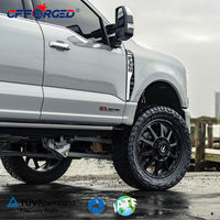 Jantes de camionnette robustes de 22 à 24 pouces, 10x225, forgées sur mesure pour Ford F-450 F-550, performance, jantes en alliage noir mat