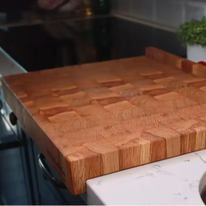 Einzigartiges End korns chneide brett mit doppelseitiger Gegen lippe, Schneide brett, Kanten korns chneide brett mit Anschlag, Metzger block - Product Image 6