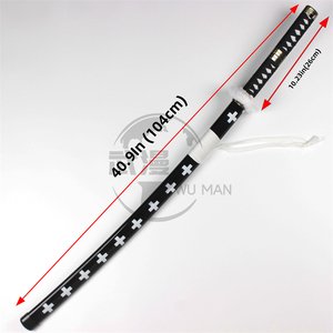 Épée en bois de 104 cm, arme, Roronoa Zoro, cosplay, katana, couteau <span class=keywords><strong>ninja</strong></span>, jouets d'épée - Product Image 1