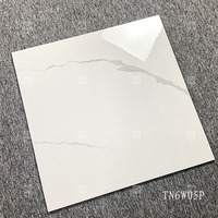 Carrelage en céramique poli effet marbre blanc Carrara brillant 60x60 cm, Porcelanato Pulido Pisos 60 X 60