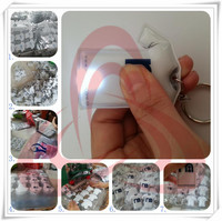 Lampe torche QF en PVC avec porte-clés et aimant de réfrigérateur, modèle MY-LED, étanche, rotation à 360 degrés, transport quotidien