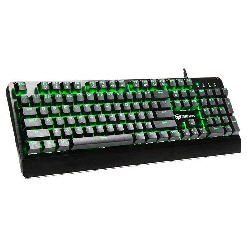 MeeTion MK01 Best selling Cool design Computer Accessories Full Keys Anti-ghosting Aluminum Mechanical Gaming Keyboard