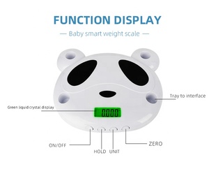 Venta directa de fábrica de 0 ~ 12 años Qute Panda <span class=keywords><strong>Head</strong></span> báscula eléctrica para bebés recién nacidos báscula para bebés 30KG/60KG - Product Image 6