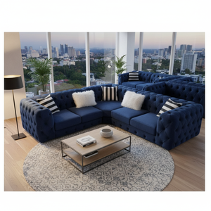 Envío mundial Juego de sofá de esquina 270*270cm Material de tela Opciones de color personalizables - Product Image 3