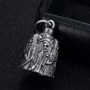 Campana de Motocicleta de Protección Contra Maleficia, Ángel Guardián, Gremlin, Grim Reaper, Colgante para Motociclistas, Llavero - Product Image 2