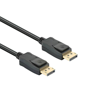 1.5M DP kablo erkek erkek DisplayPort dönüştürücü adaptörü ile <span class=keywords><strong>HDMI</strong></span> PVC ceket ev monitör ve hoparlör için siyah - Product Image 2