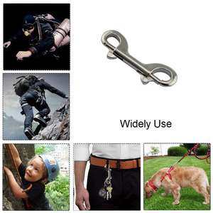 Mousqueton industriel en forme de D en alliage de zinc et d'aluminium, finition argentée, traitement électrolytique, usage général industriel KHC - Product Image 5