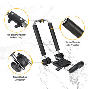 Support de toit en j-Bar avec sangles <span class=keywords><strong>d</strong></span>'<span class=keywords><strong>arrimage</strong></span> à cliquet de 16 pieds, support pliable <span class=keywords><strong>pour</strong></span> votre canoë, votre SUP et vos kayaks sur SUV Car Truck - Product Image 4