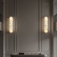 Applique Murale LED de Luxe Nordique en Marbre et Albâtre pour Villa, Chambre à Coucher, Chevet et Salon