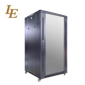 Armoire serveur sur pied 19 pouces 600*600mm 22U pour centre de données, porte en verre avec serrure, noir, en stock, revêtement poudré - Product Image 2