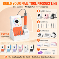 Machine à polir les ongles électrique à grande vitesse Yaqin, outil de manucure professionnel, moteur sans balais, 18 W, 40 000 tr/min, LED, pour salon de manucure