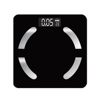 Balance sans fil Bluetooth Body Fat LED Digital noir blanc Smart Weight Body Composition Analyzer Bathroom Scales