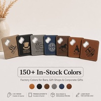 Supports en similicuir gravables au laser pour ouvre-bouteille et sous-verre, avec revêtement en cuir, pour gravure laser de logo personnalisé, ouvre-bouteille en cuir gravé sur mesure