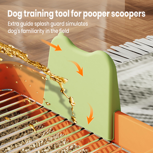 Toilette pour chien Pot pour animal de compagnie détachable et étanche avec cathéter urinaire simulé <span class=keywords><strong>Grille</strong></span> antidérapante Coussin d'urine pour chien de petite et moyenne taille - Product Image 3