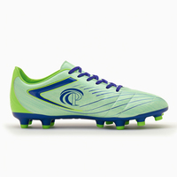Chaussures de football en cuir synthétique respirant en cuir PU fabriquées par le fabricant, chaussures de football tendance pour hommes