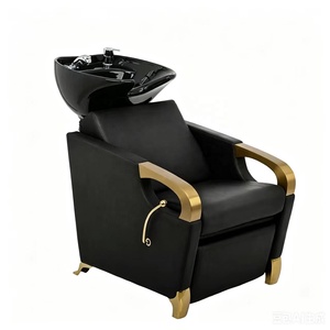 Sillón Reclinable de PVC para Lavacabezas con Bomba Hidráulica y Reposapiés Ajustable para Salón de Belleza y Spa - Product Image 6