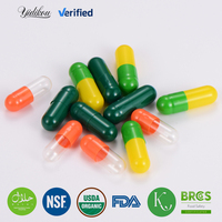 Fabricant, capsules vides en gélatine dure transparentes séparées, sans TiO2, halal, impression personnalisée en gros, taille 000
