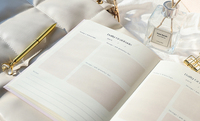Impression personnalisée trimestrielle efficacité soins personnels amour bien-être quotidien journal planificateur cahiers de notes