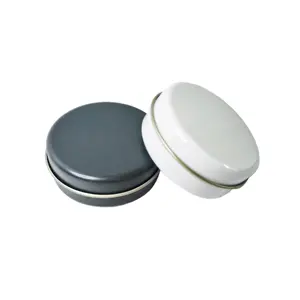 Eco friendly mini round jar ointment box metal sheet skincare product box tin cream set cosmetic packaging box