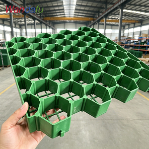 Grille en plastique pour gravier et gazon, grille en nid d'abeille robuste pour béton, grille perméable pour allée, pavés pour allée, parking - Product Image 1