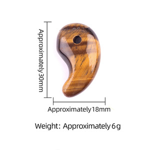 Colgante Magatama de Cristal Natural de 18x30mm con Orificio de 3mm, <span class=keywords><strong>Anime</strong></span> <span class=keywords><strong>Onmyoji</strong></span>, Otengu, Ibaraki, Shuten Doji, Otakemaru - Product Image 6