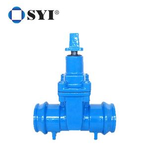 Alimentation en <span class=keywords><strong>eau</strong></span> <span class=keywords><strong>Potable</strong></span> NRS, volant à main en fonte Ductile, vanne de porte d'extrémité à Double douille pour tuyau en PVC - Product Image 1