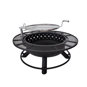 Estufa de <span class=keywords><strong>Leña</strong></span> para Exteriores de Hierro Fundido y Acero con Parrilla para Uso con <span class=keywords><strong>Leña</strong></span> - Product Image 4