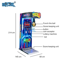 Machine de Boxe Électronique à Monnayeur Jeu de Sport pour Arcade Cible à Frapper à Vendre