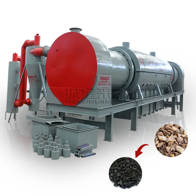 Factory price coconut charcoal carbon manufacturing plant Carbon fiber carbonization furnace line