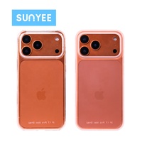 Coque de téléphone Sunyee en PC transparent enduit, personnalisable par sublimation 3D, pour iPhone 17, coque rigide fine, vente en gros