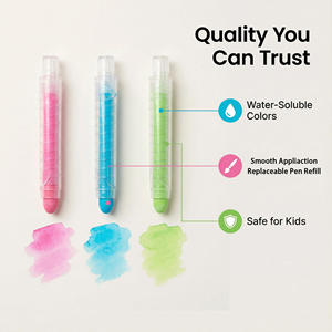 Juego de Crayones Mini de 24 Colores Solubles en Agua para Dibujar en Pizarra, Sin Polvo, para Niños, Material Escolar para el Hogar, Precio Económico - Product Image 6