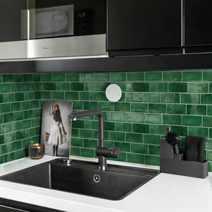 Adesivo Murale Marocchino Viola e Bianco con Design Intricato, Qualità Premium, Perfetto per Soggiorni - Product Image 5