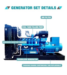 Generatore elettrico ad alta efficienza 900kW 1125kVA gruppo elettrogeno diesel silenzioso dotato di motore Weichai 900 kW 1125 <span class=keywords><strong>KVA</strong></span> - Product Image 3