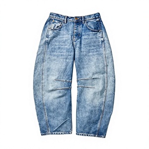 Jean moto droit taille haute déchiré pour homme, grande taille, respirant, éco-responsable, adoucissant, 100 % coton, séchage rapide - Product Image 1