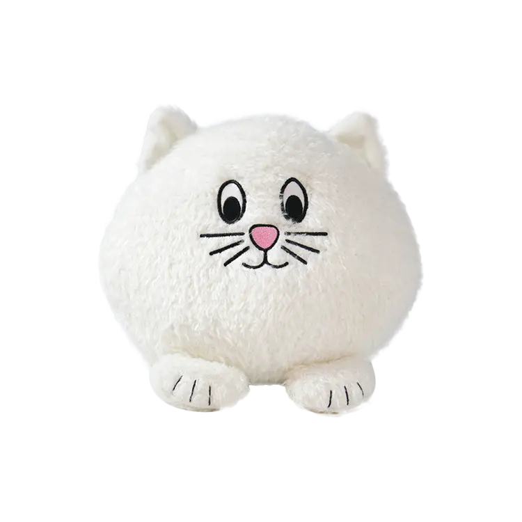 Cute Lovely Fluffy Stuffed Custom Big Face Cat Baby Toys Stuffed Dolls