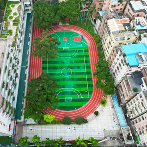 Suelo deportivo de tracción óptima INOLP, pista híbrida para correr con rejillas antideslizantes, reduce el riesgo de lesiones para atletas CN/GUA - Product Image 1