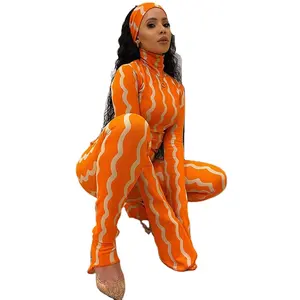 2022 neuesten Langarm Shirt Tops und Hosen Set Frauen 2 Stück fällt Kleidung abnehmen Outwear Mode Mädchen Orange Set