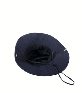 Chapeau <span class=keywords><strong>de</strong></span> <span class=keywords><strong>pêcheur</strong></span> pour adultes, respirant, coupe-vent, protection solaire, avec cordon <span class=keywords><strong>de</strong></span> serrage, en maille, pour la pêche en plein air et la randonnée en montagne - Product Image 6