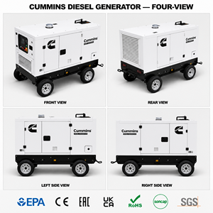 เครื่องกำเนิดไฟฟ้าดีเซล Cummins Weichai 3 เฟส แบบเงียบ 125 kVA 100kW ราคาขาย เครื่องกำเนิดไฟฟ้าดีเซล 100kW 125kVA - Product Image 3