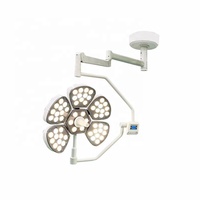 Lampe chirurgicale mobile sans ombre LIZE PET LED pour bloc opératoire, avec support réglable et éclairage élevé, type tête de fleur