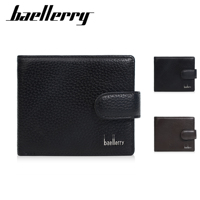 Dompet kulit pria, dengan terasa kelas atas dompet kulit sapi dompet ritsleting dompet koin kulit gaya pria